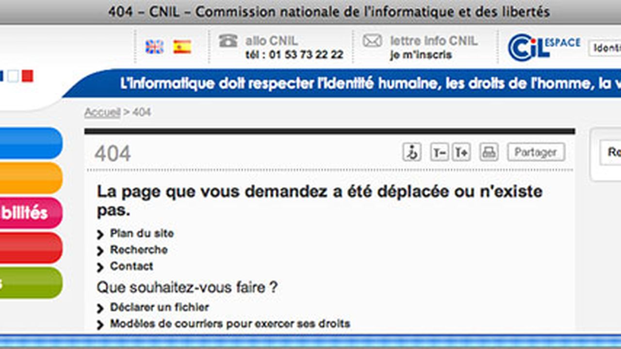 La CNIL accepte le dépôt de plainte en ligne