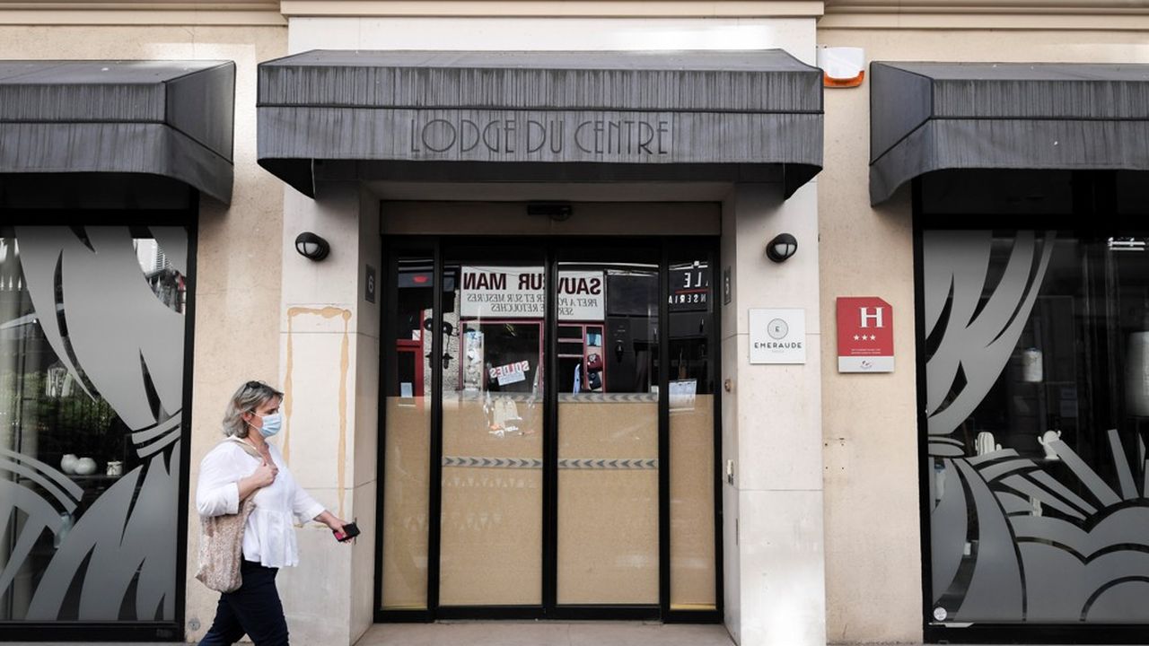 Hôtel parisien fermé en août 2020... La crise sanitaire met nombre d'entreprise en dificulté.