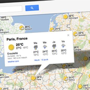 Google Maps s'offre la météo