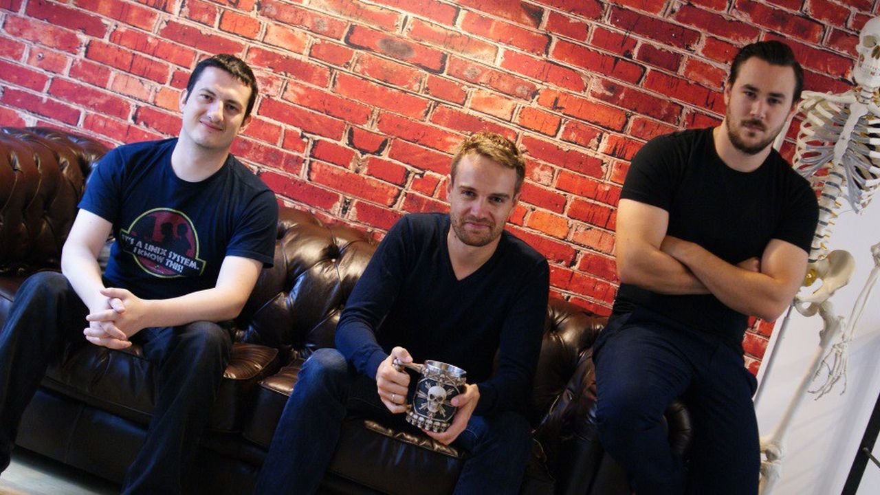 Maël Leclair, Toni Paignant et Lucas Lambertini (de gauche à droite), cofondateurs de StarOfService.