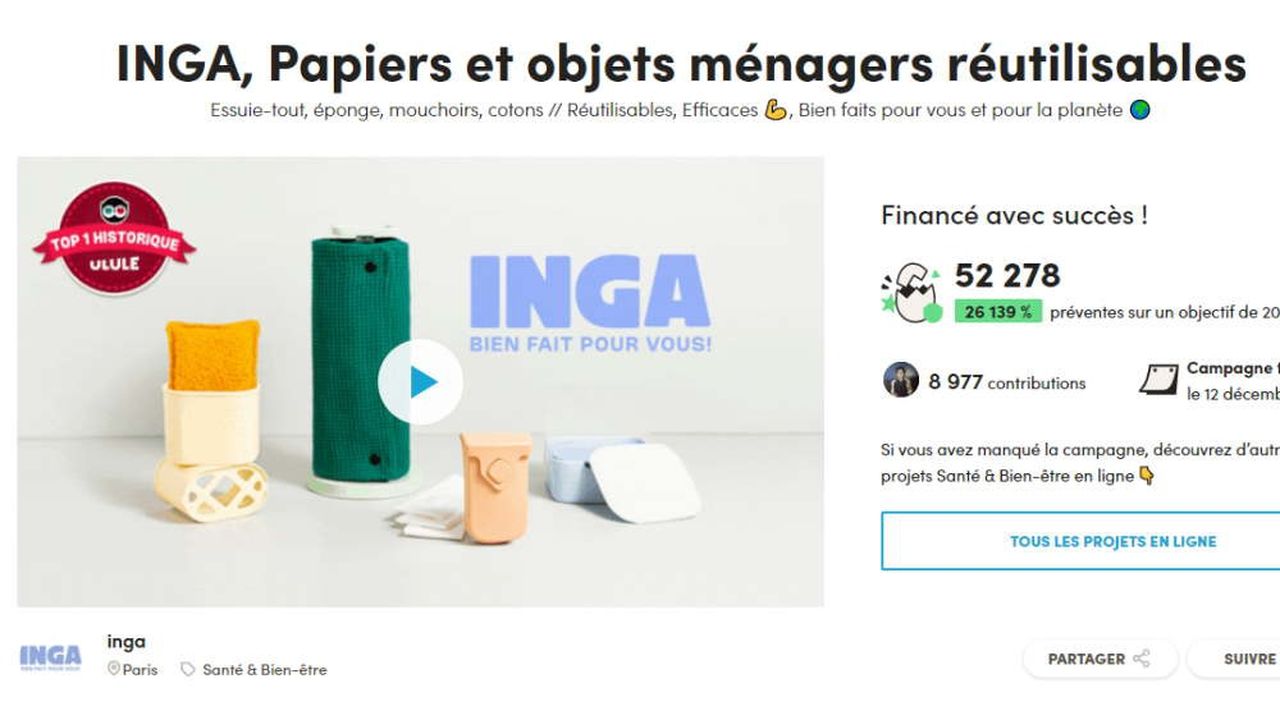 La start-up Inga a procédé à deux campagnes de crowdfunding avant de se lancer.