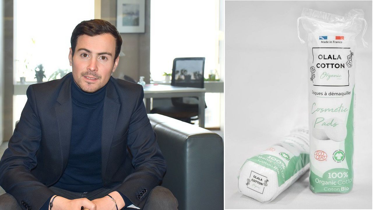 Corentin Lupieri a fondé début 2020 Imex-co qui commercialise en Asie et au Moyen-Orient les produits d'hygiène Made in France Olala Cotton.