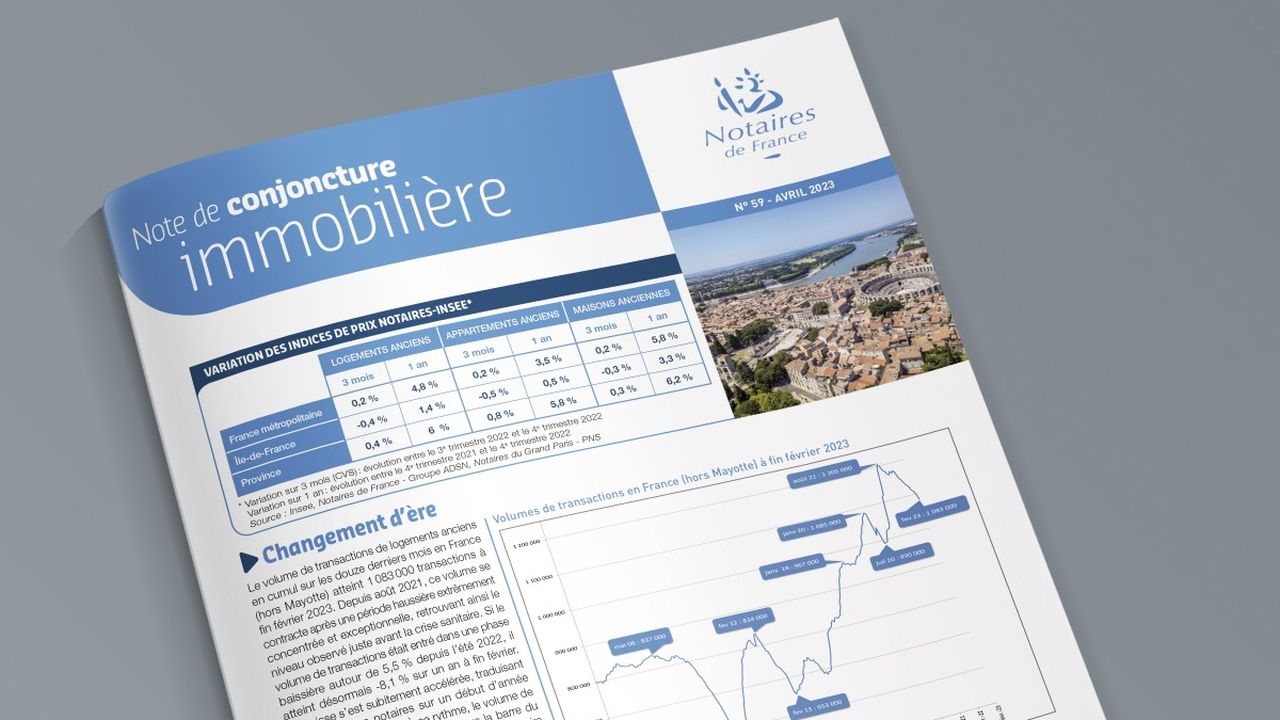 Les Notaires de France constatent une baisse des transactions immobilières