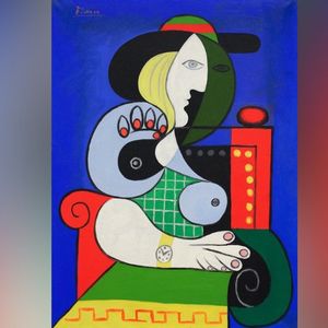 « Femme à la montre », de Pablo Picasso, 1932. Le tableau est estimé 120 millions de dollars.