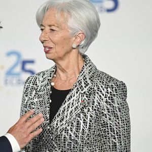 Le président de la Bundesbank, Joachim Nagel, la présidente de la Banque centrale européenne, Christine Lagarde, à Francfort, en Allemagne, le 24 mai 2023.
