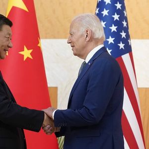 Xi Jinping et Joe Biden le 14 novembre 2022 lors du sommet du G20.