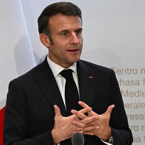 Emmanuel Macron, ce mercredi, lors d'une conférence de presse au premier jour de sa visite d'Etat en Suisse.
