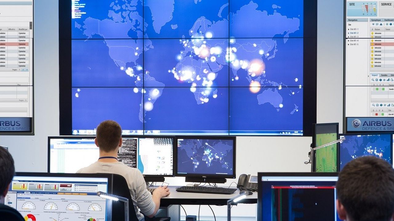 Le centre opérationnel de sécurité d'Airbus Cybersecurity surveille jour et nuit les réseaux de trente clients.