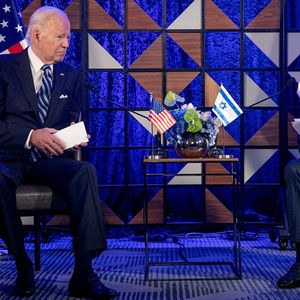 Le président américain, Joe Biden, a rendu visite au Premier ministre israélien, Benyamin Netanyahou, le 18 octobre à Tel-Aviv.