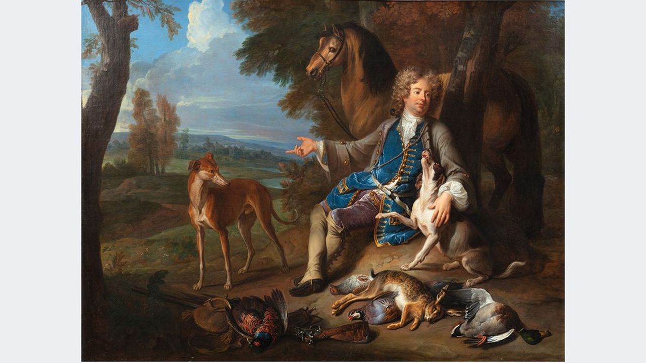 La collection célèbre également la passion d'Hubert Guerrand-Hermès pour la chasse. Comme avec cet autoportrait d'Alexandre-François Desportes (1661-1743) estimé entre 100.000 et 150.000 euros.