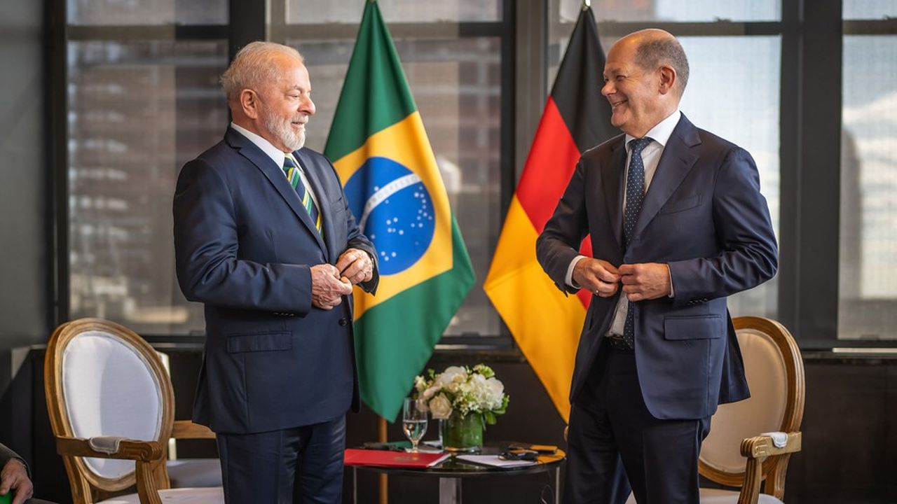 Geschäft: Scholz und Lula am Rande des Mercosur-Abkommens