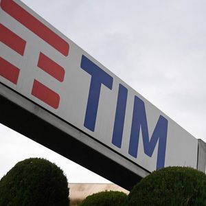 Logo de Tim à son siège italien de Rozzano.