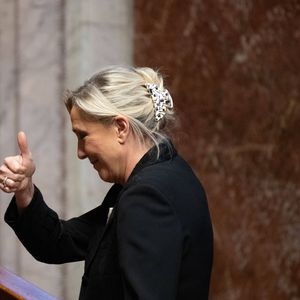 Marine Le Pen, mardi soir à l'Assemblée nationale.