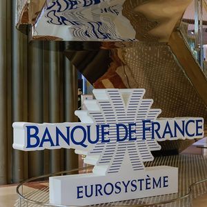 Hall d'accueil du siège de la Banque de France.