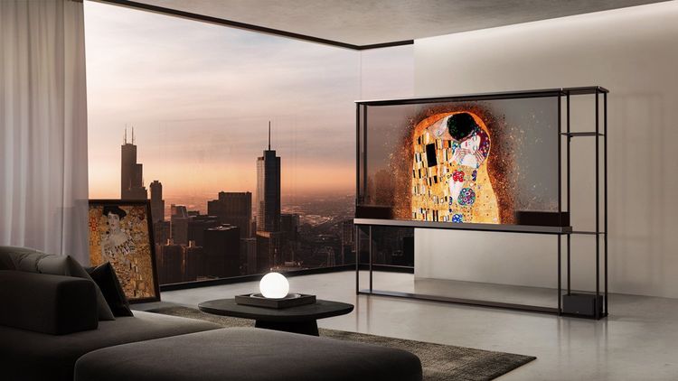 LG propose un téléviseur transparent sans fil.