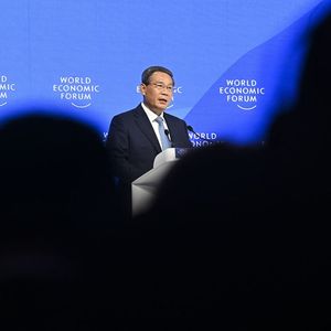 Li Qiang, le Premier ministre chinois, au forum de Davos.