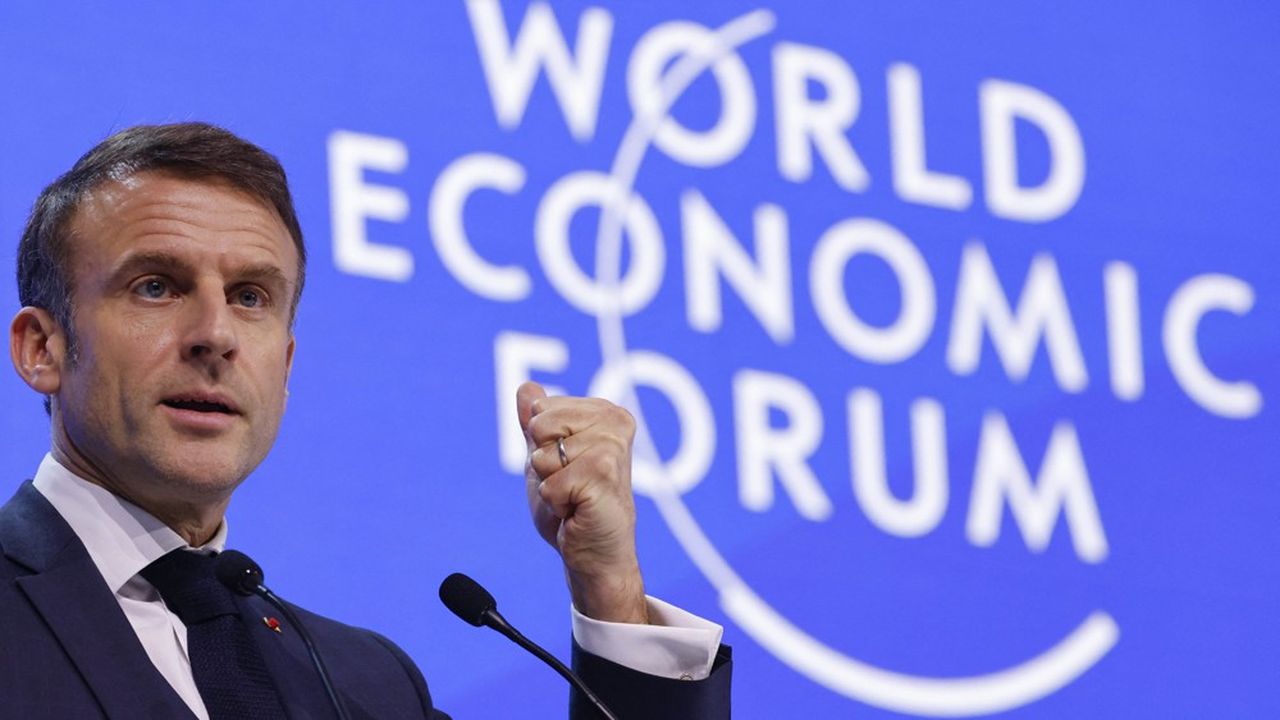 Emmanuel Macron est intervenu ce mercredi au Forum de Davos.