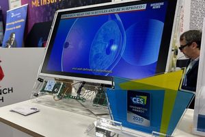 Les visiteurs du CES 2024 à Las Vegas ont pu tester la nouvelle version de la technologie Lexilens adaptée à un écran d'ordinateur.