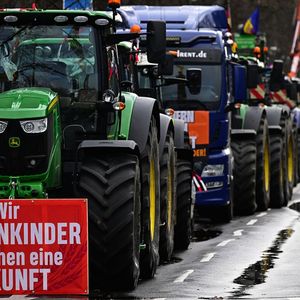 Manifestation d'agriculteurs allemands, le 15 janvier dernier à Berlin.