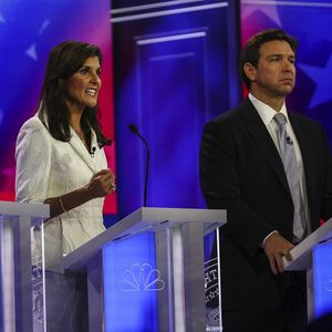L'ancienne gouverneure de Caroline du Sud Nikki Haley, lors du débat de la primaire républicaine, mercredi soir à Miami.