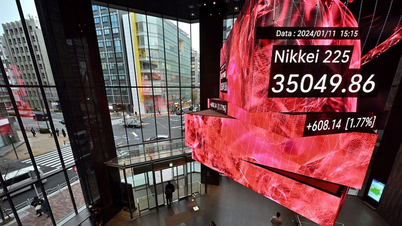 L'indice Nikkei 225 de la Bourse de Tokyo s'approche de son pic historique de 1989.