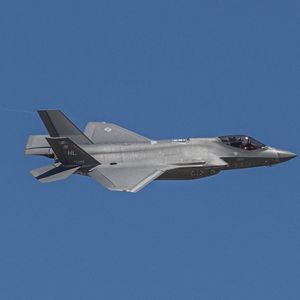 Le F-35 Lightning II, en démonstration au-dessus de l'Idaho l'été dernier.