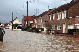 Des dizaines de communes du nord de la France déjà frappées en novembre ont été de nouveau inondées.