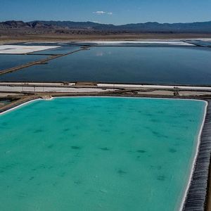 Un site de production de lithium au Nevada exploité par Albemarle.