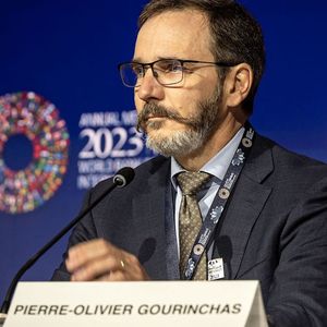 Pierre Olivier Gourinchas, le chef économiste du FMI à Marrakech en octobre 2023.