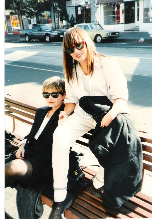 Nicky et Simone Zimmermann pendant un séjour à Melbourne dans les années 90