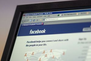 La page d'accueil pour se connecter sur Facebook, en août 2009.