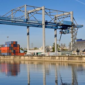 En 2023, 7,15 millions de tonnes de marchandises ont été transbordées dans les ports de Strasbourg, soit 3% de moins qu'en 2022.