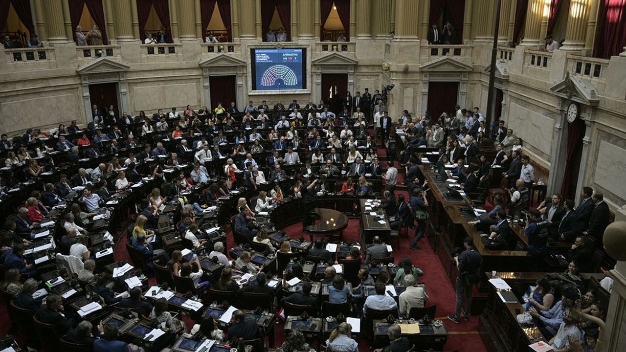 Le Congrès argentin n'a pas voulu voter en faveur d'un énorme paquet de réformes présenté par le gouvernement mis en place par Javier Milei.