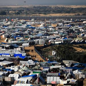 Un camp de réfugiés à Rafah, au sud de la bande de Gaza. La ville est considérée comme le dernier fief contrôlé par Hamas et ses dirigeants.