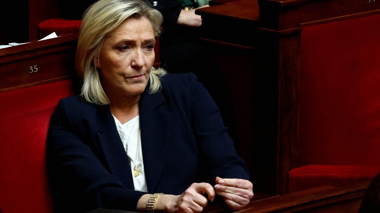 La présidente de groupe RN à l'Assemblée nationale, Marine Le Pen.