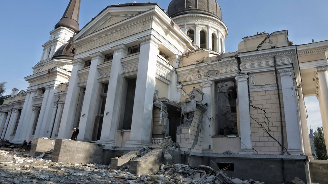 La ville d'Odessa, dans le sud de l'Ukraine, a été particulièrement touchée par les bombardements russes.