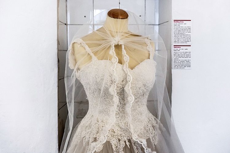 Robe de mariée d'un non-mariage, Istanbul, Turquie.