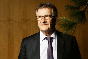 Philippe Brassac, directeur général de Crédit Agricole SA, le 2 février 2024, au siège de l'entreprise, à Montrouge.