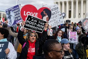 La manifestation des anti-avortement pendant la « March for Life » de début 2023, à Washington.