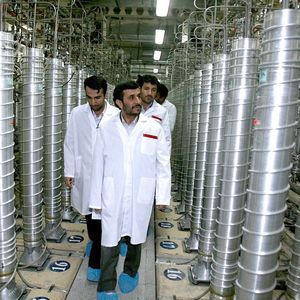 Centrifugeuses situées sur le site d'enrichissement d'uranium de Natanz, situé à 300 km au sud de Téhéran.