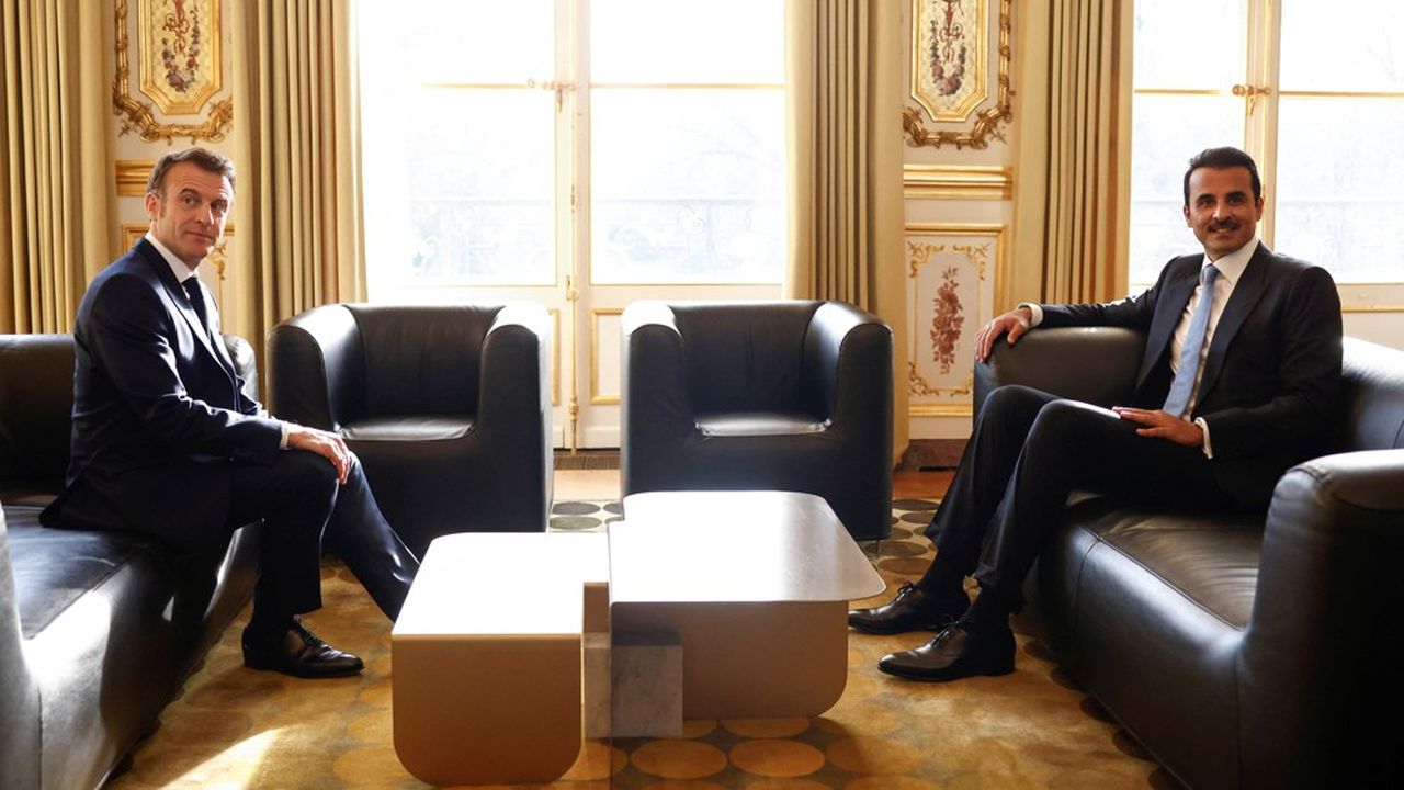 L'émir Tamim ben Hamad Al-Thani a été reçu mardi à l'Elysée par Emmanuel Macron pour un entretien, suivi de la signature d'accords et d'un dîner d'Etat.