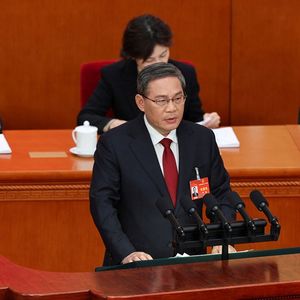 Le Premier ministre, Li Qiang, ouvre la session annuelle du Parlement, mardi.