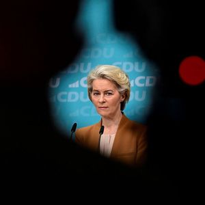 Ursula von der Leyen a officialisé sa candidature à un second mandat à Berlin, le 19 février, au quartier général de son parti d'origine, la CDU allemande.