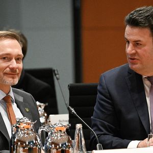 Le ministre allemand des Finances, Christian Lindner, et le ministre du Travail et des Affaires sociales, Hubertus Heil.