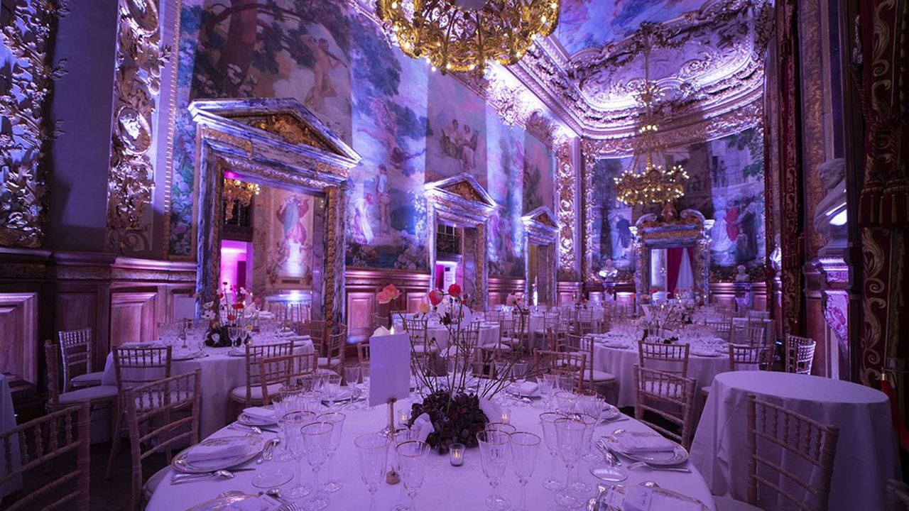Le cadre féerique du dîner de gala de l'Opéra-Comique qui s'est tenu mercredi 6 mars.