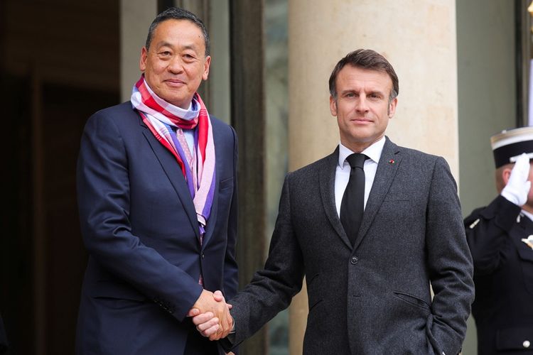 Srettha Thavisin, le Premier ministre thaïlandais, a rencontré Emmanuel Macron, ce lundi, �à l'Elysée.