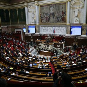 L'Assemblée nationale lors du débat 50-1 sur l'accord bilatéral signé en février entre la France et l'Ukraine.
