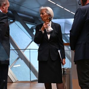Christine Lagarde après la réunion du conseil des gouverneurs de la BCE à Francfort, le 7 mars.
