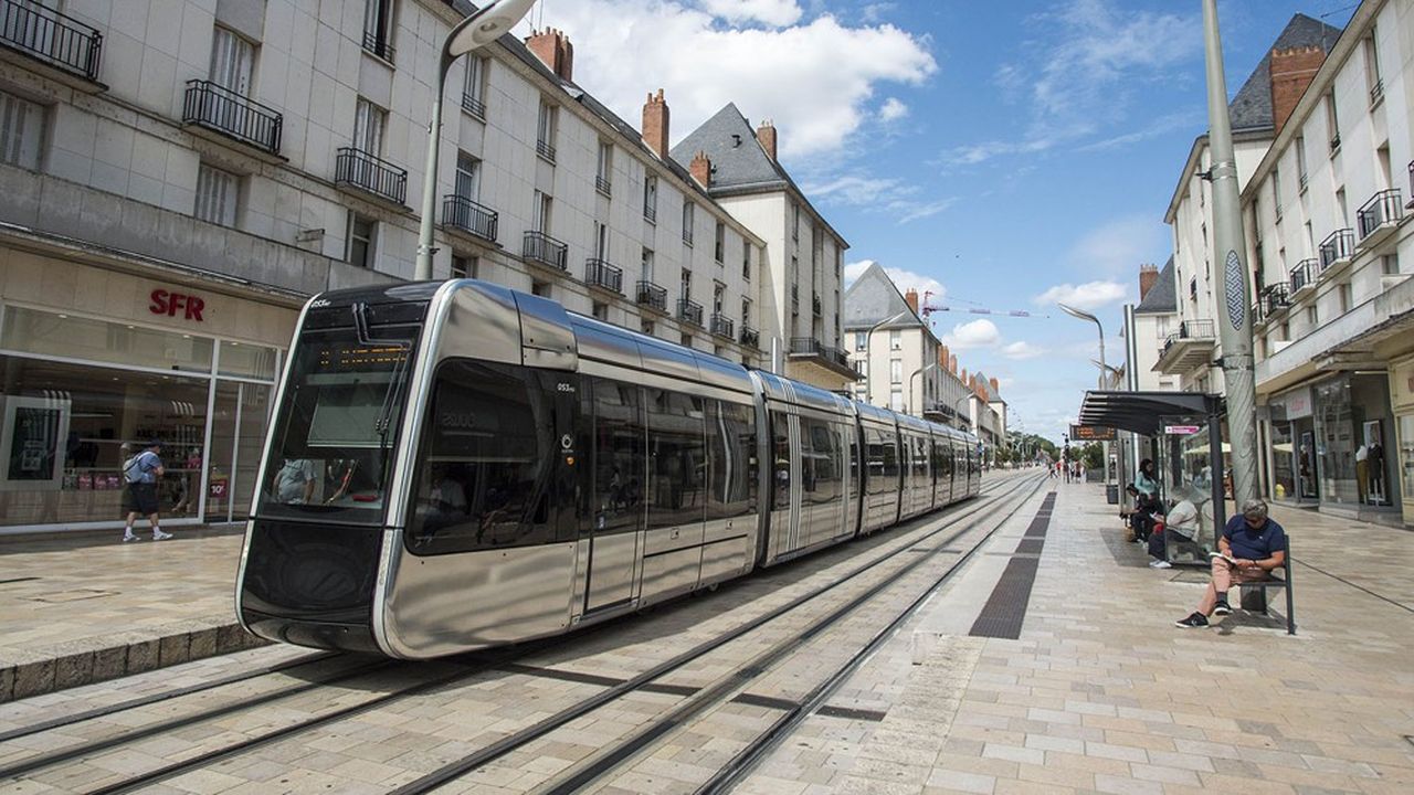 Le tramway de Tours. En France, Keolis enregistre un trafic équivalent de celui de l'avant-Covid.