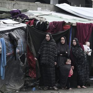Des tentes de réfugiés à Rafah, en février 2024.